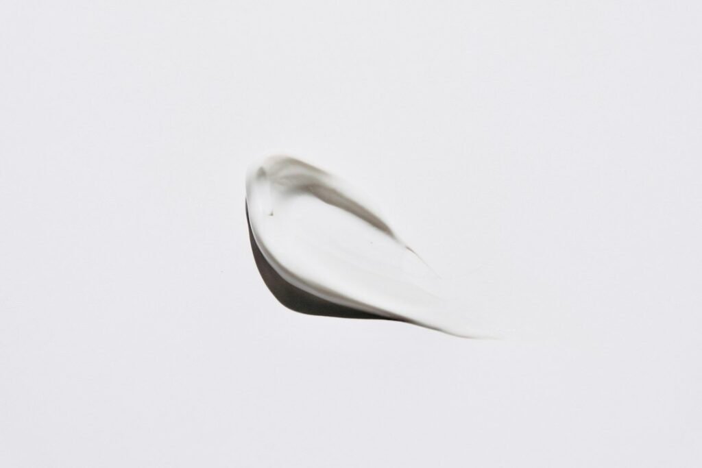 Minimal skincare products on a clean background